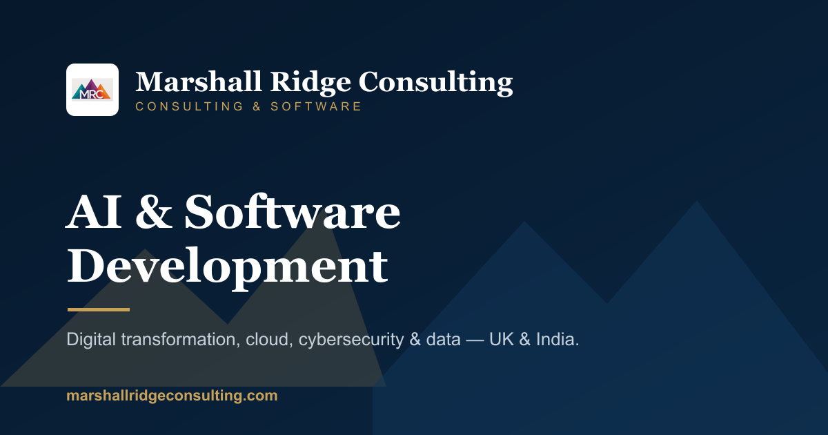 AI & Software Development UK | Marshall Ridge Consulting